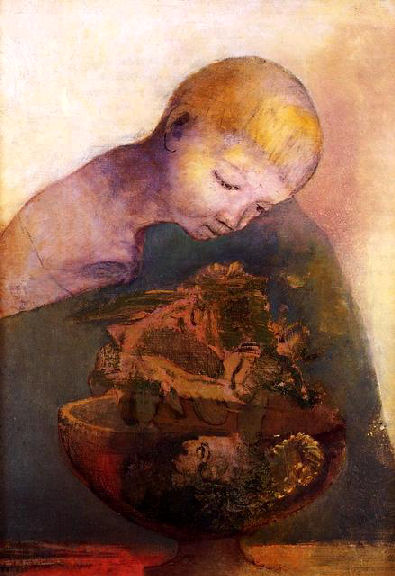 The chalice of becoming. Redon.