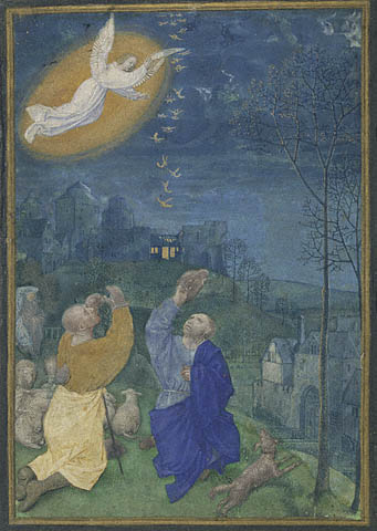shepherds. The Annunciation to