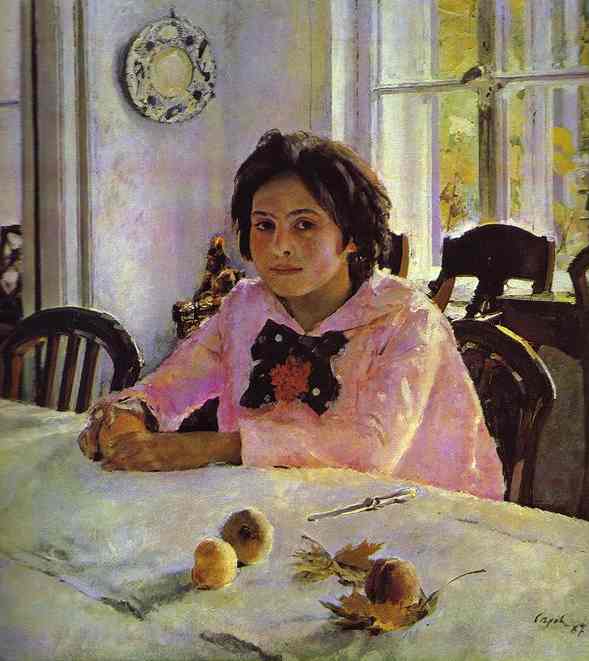 The Girl with the Peaches.  Serov.