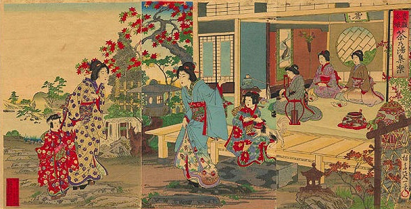 ladies at a tea ceremony